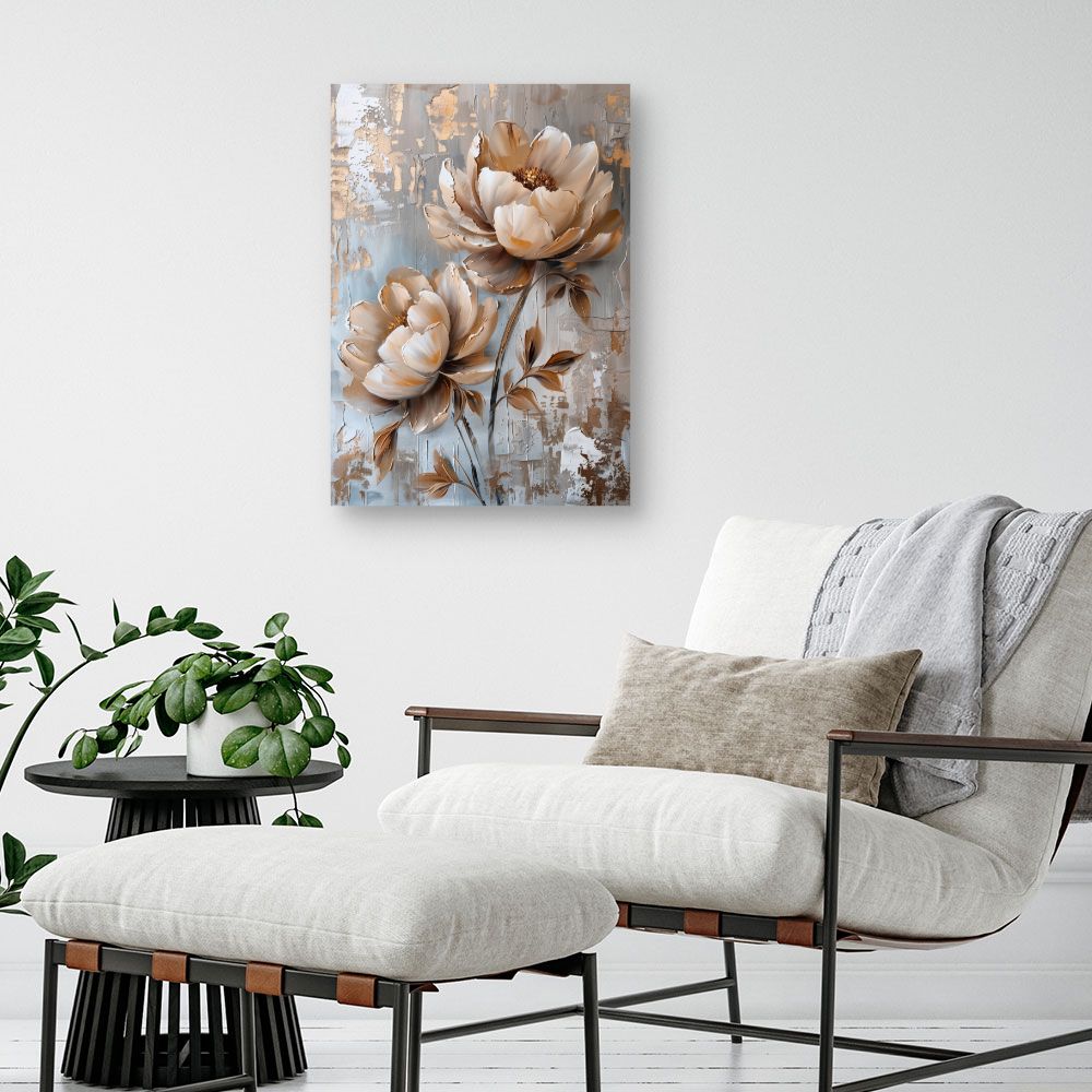 Toile "Fleurs élégantes"