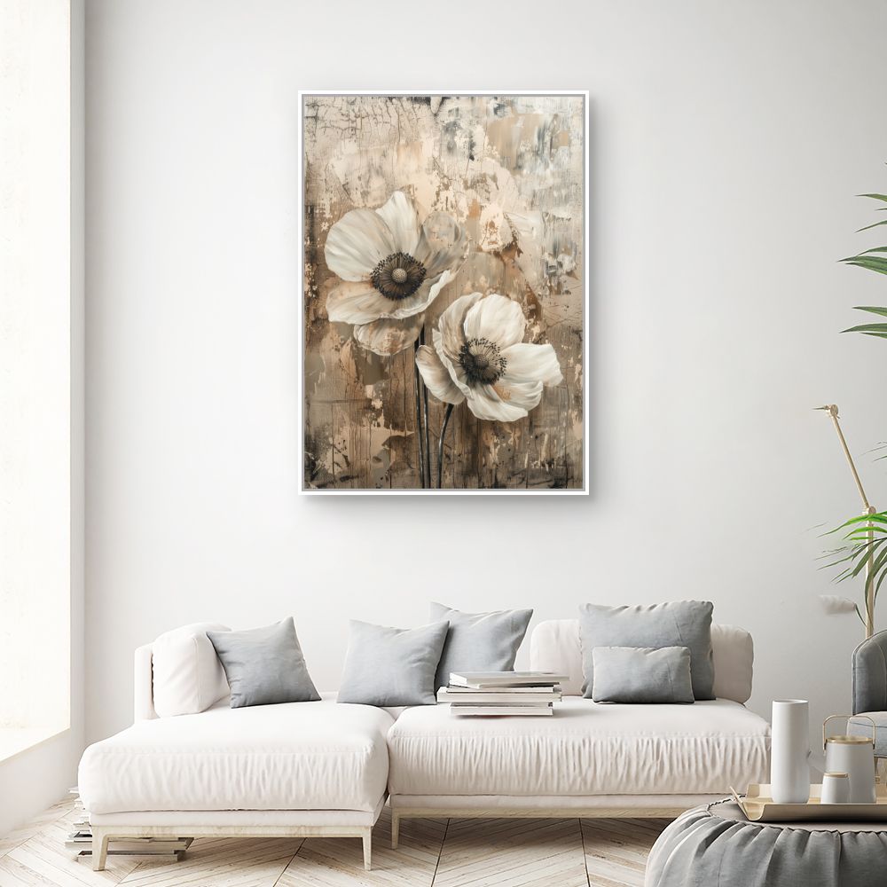 Toile "Fleurs artistiques"