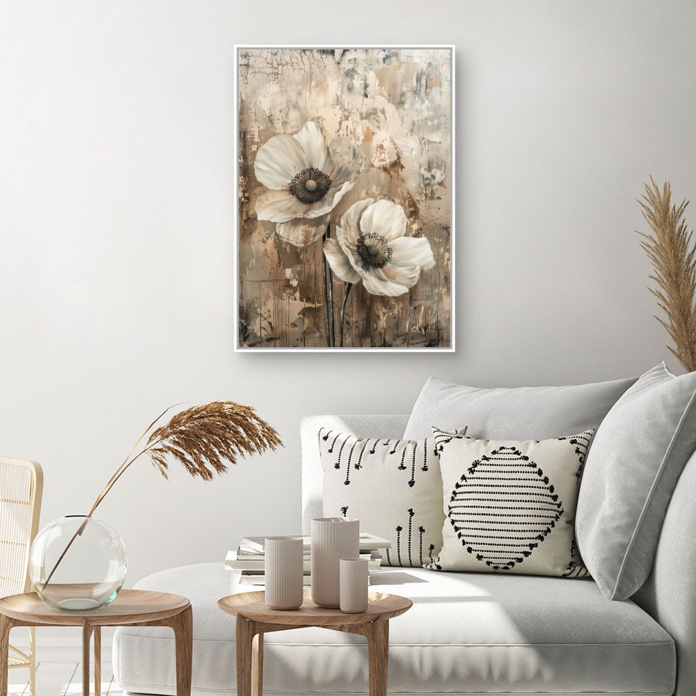 Toile "Fleurs artistiques"
