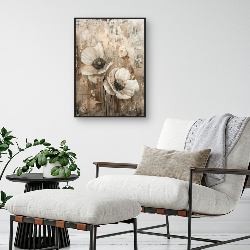 Toile "Fleurs artistiques"