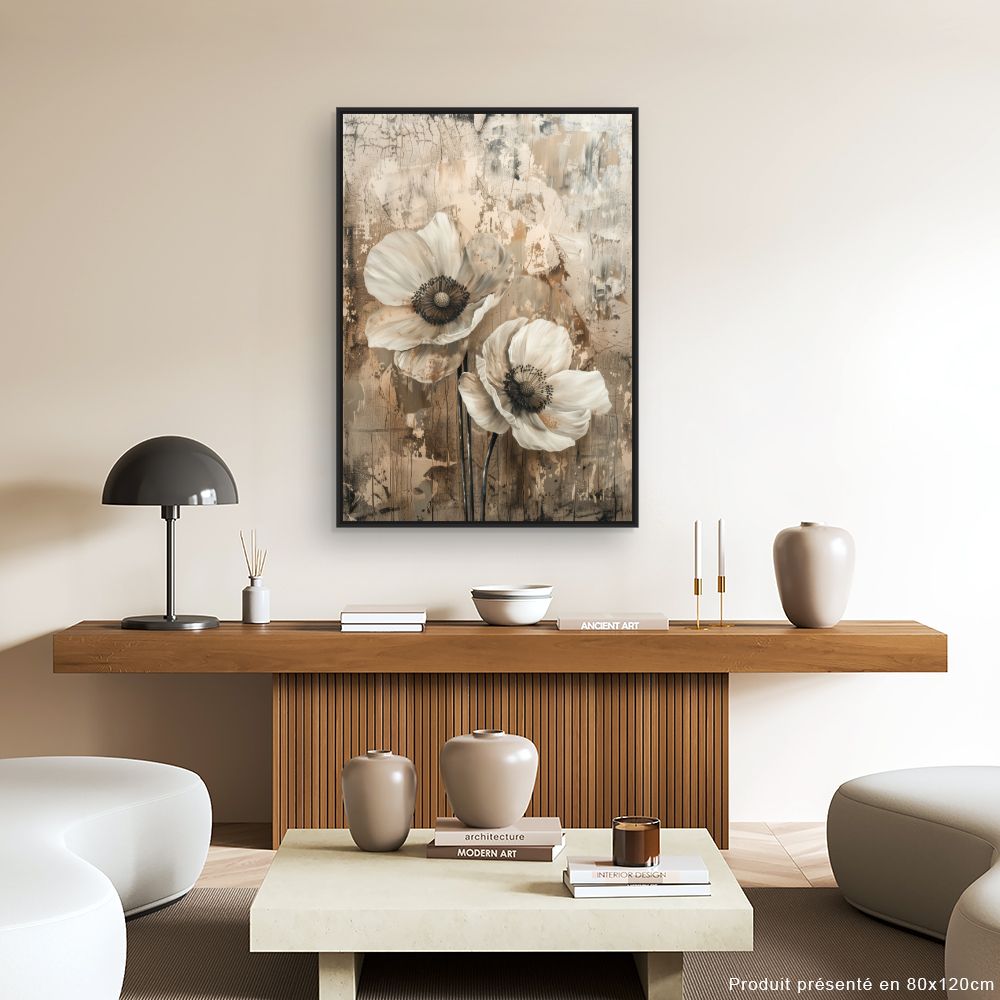 Toile "Fleurs artistiques"