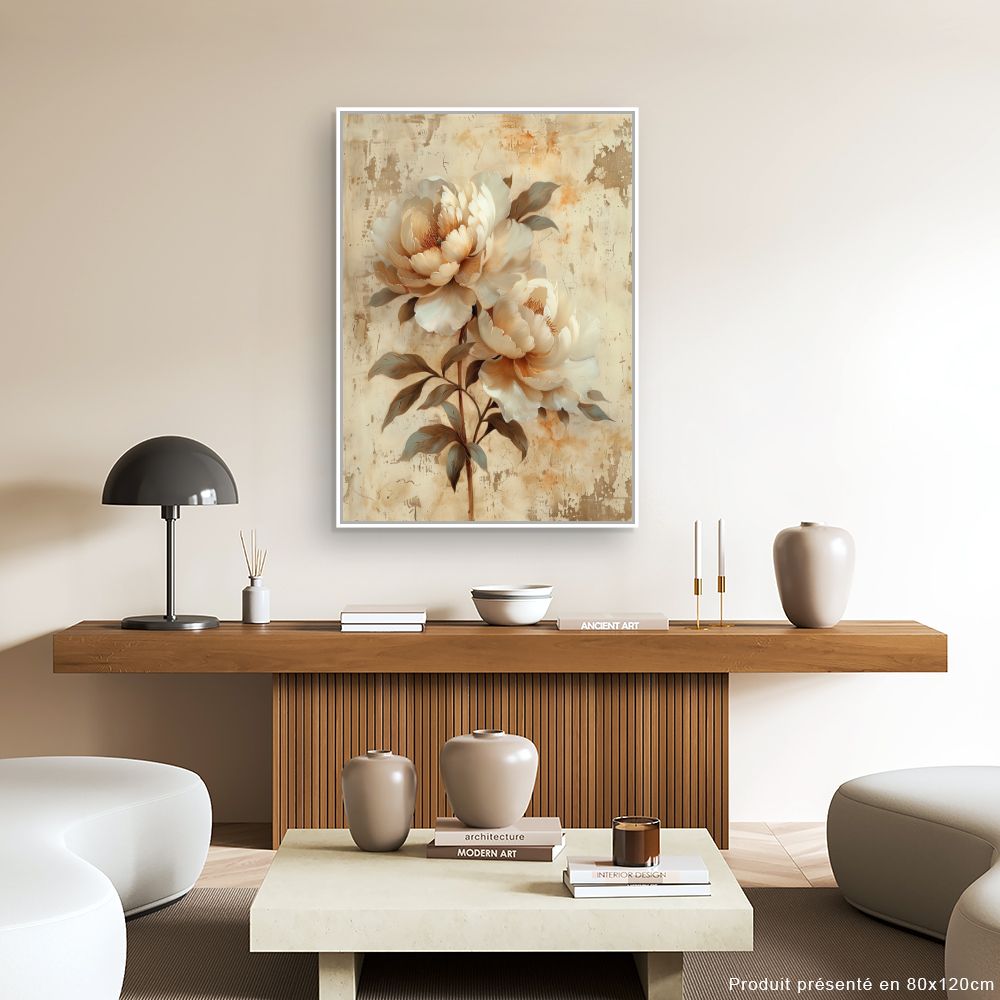 Toile "Fleurs élégantes"
