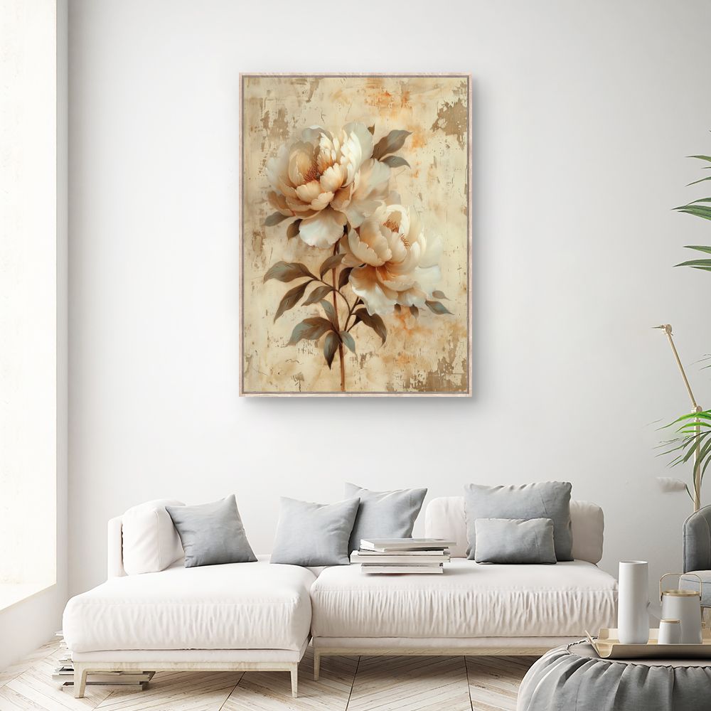 Toile "Fleurs élégantes"