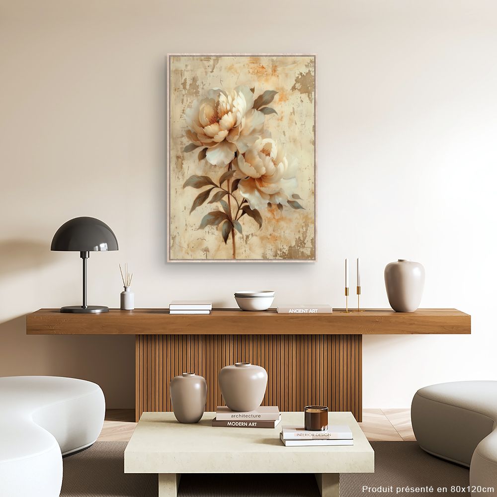 Toile "Fleurs élégantes"