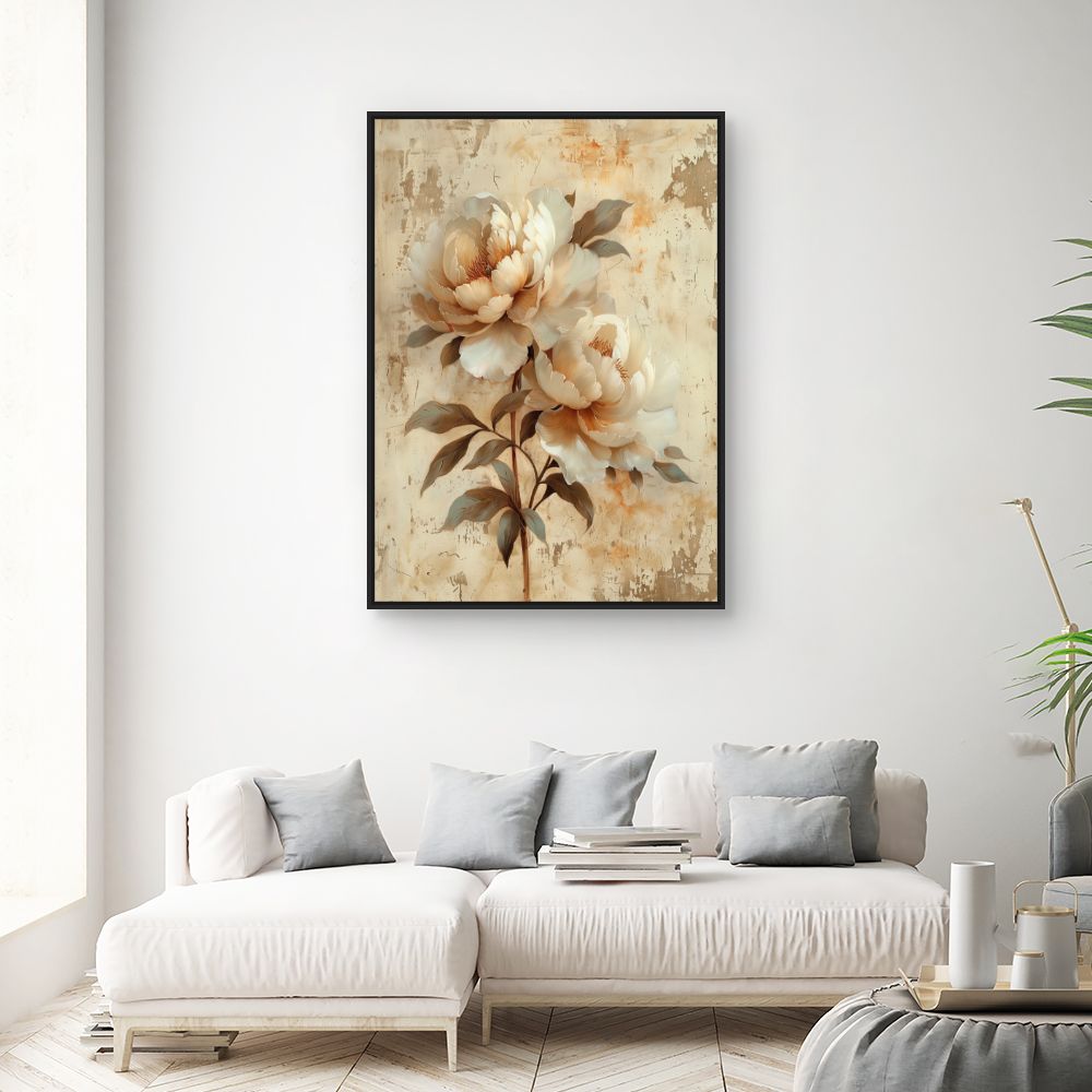 Toile "Fleurs élégantes"