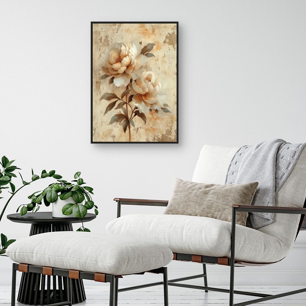 Toile "Fleurs élégantes"