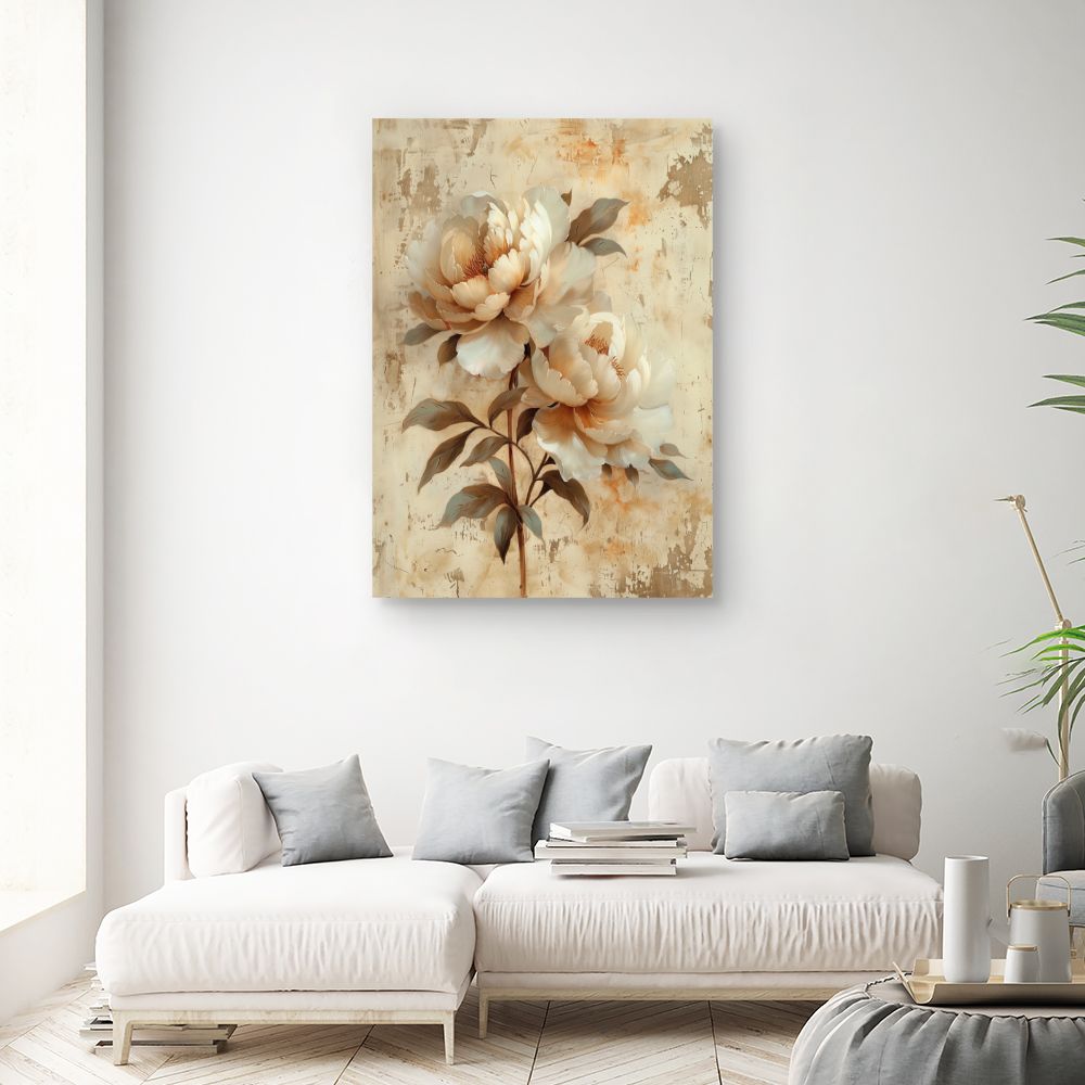 Toile "Fleurs élégantes"