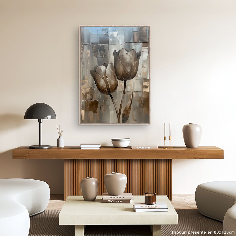 Toile "Fleurs modernes"