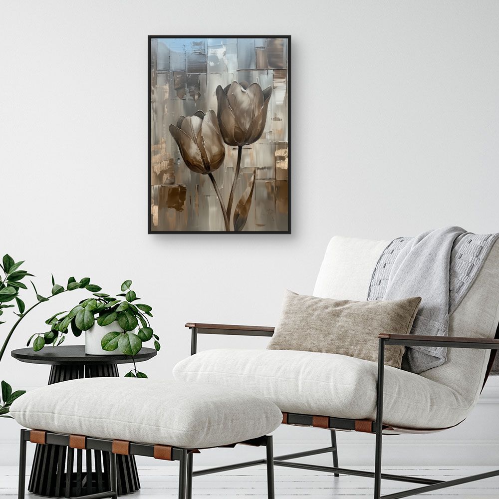 Toile "Fleurs modernes"