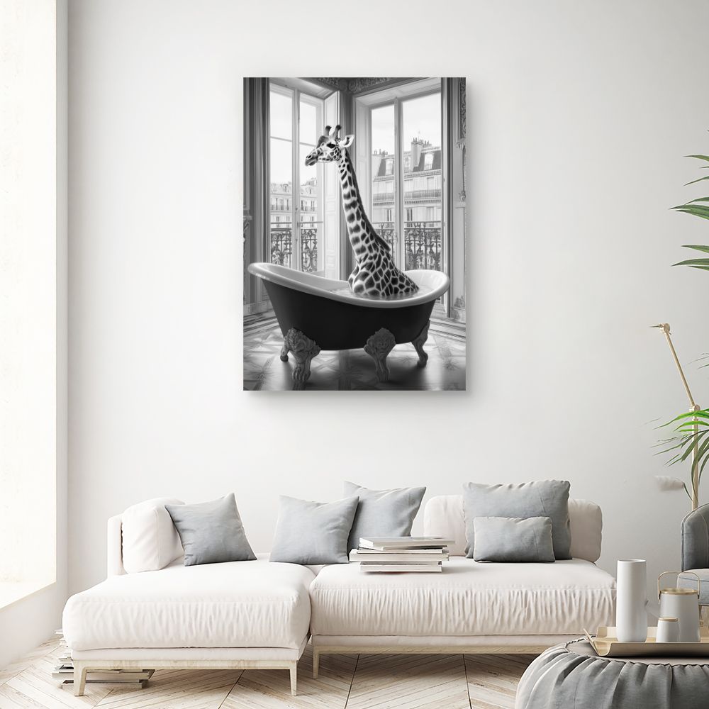 Toile "Girafe élégante"