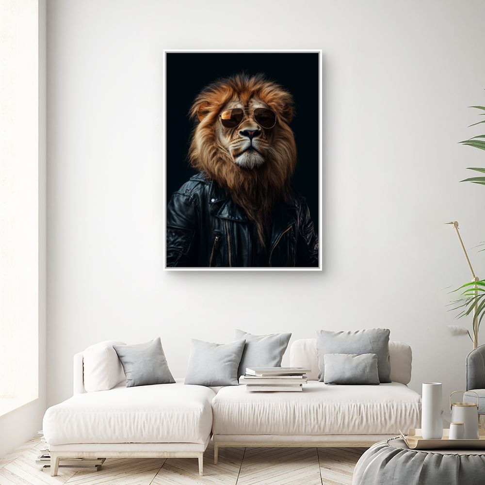Toile "Lion raffiné"