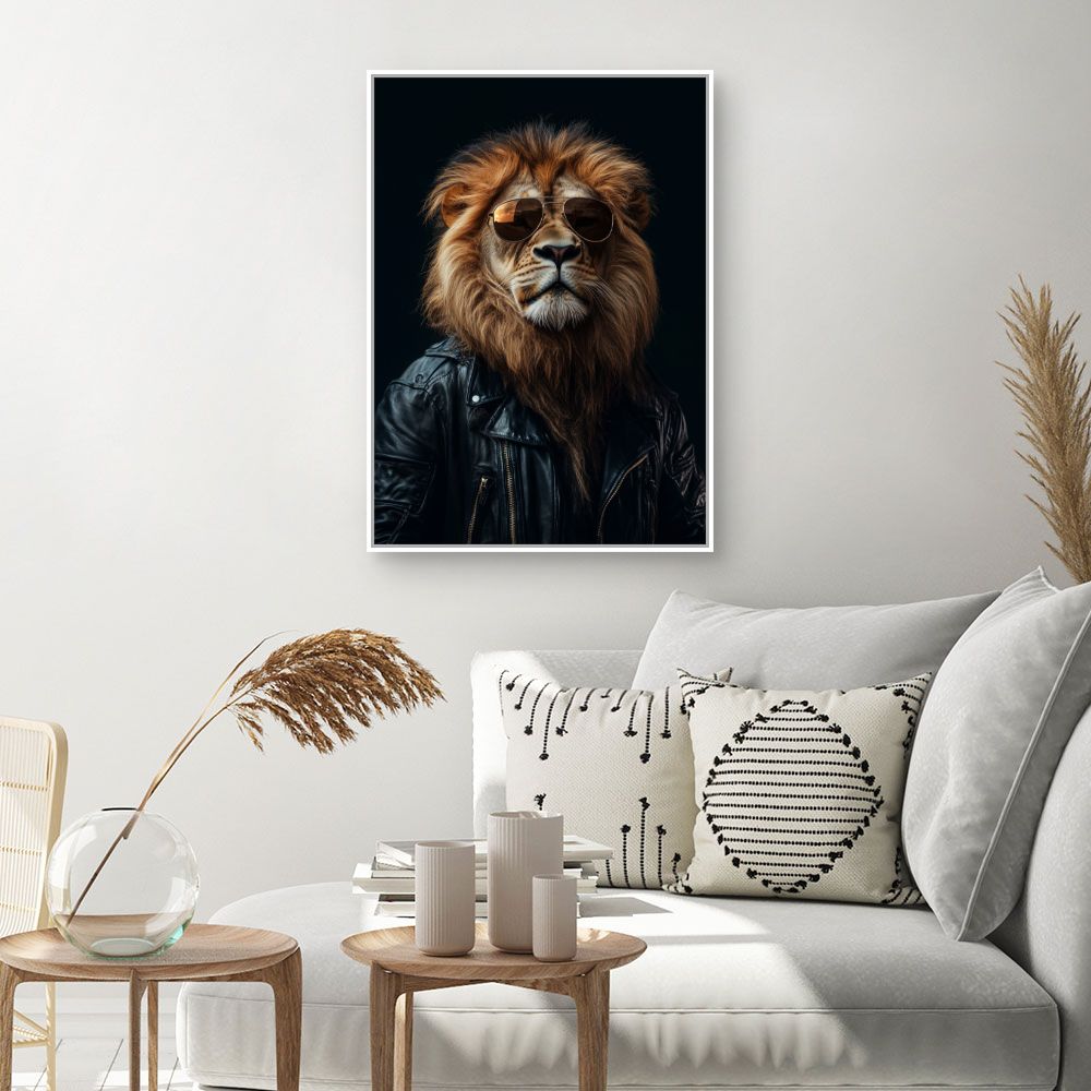 Toile "Lion raffiné"
