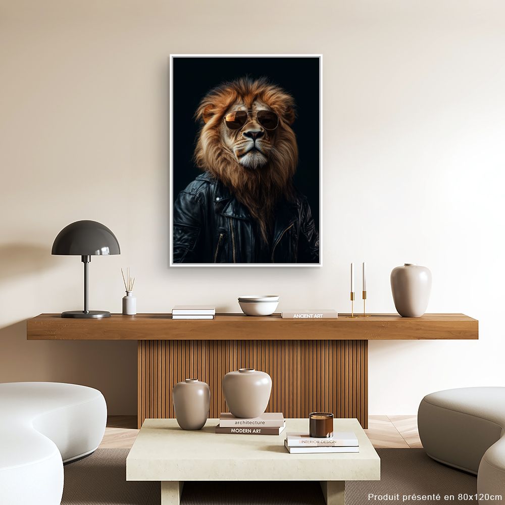 Toile "Lion raffiné"