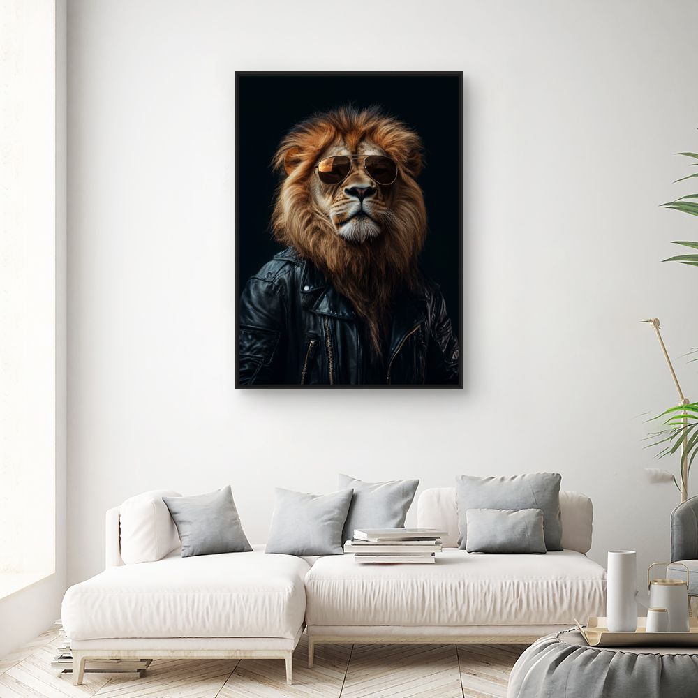 Toile "Lion raffiné"