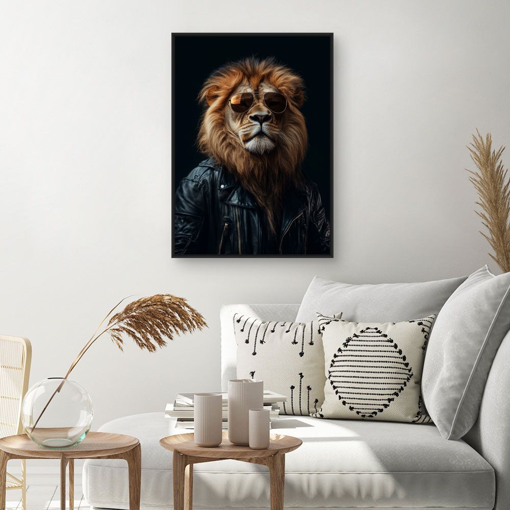 Toile "Lion raffiné"