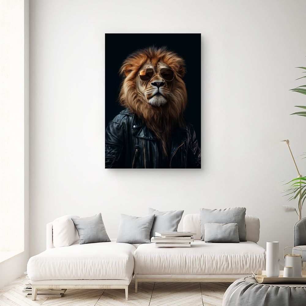 Toile "Lion raffiné"