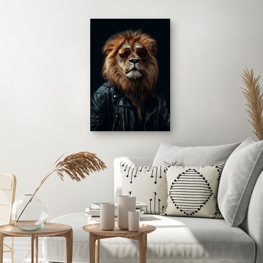 Toile "Lion raffiné"