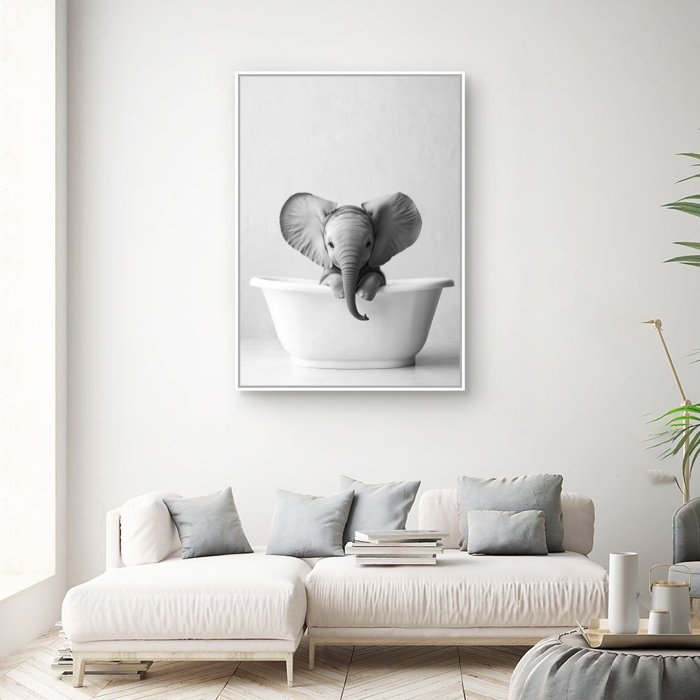 Toile "Adorable éléphant"