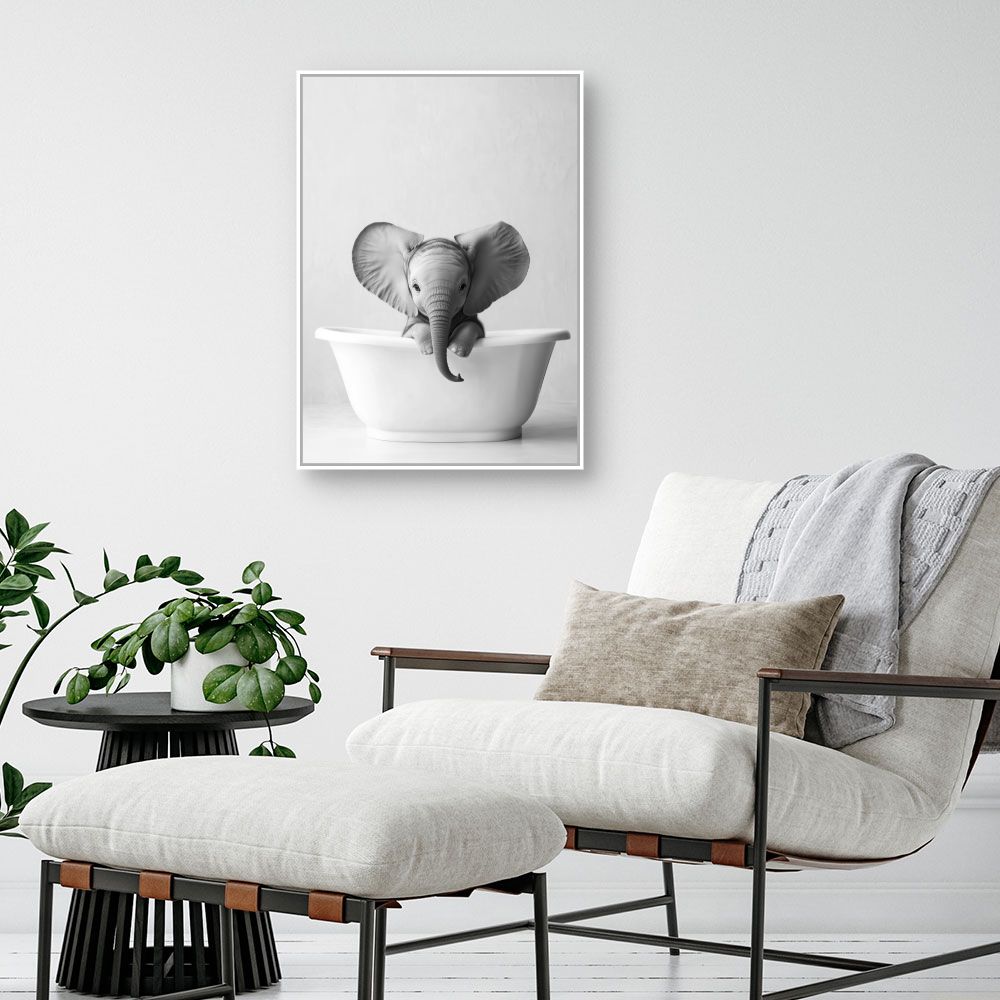 Toile "Adorable éléphant"
