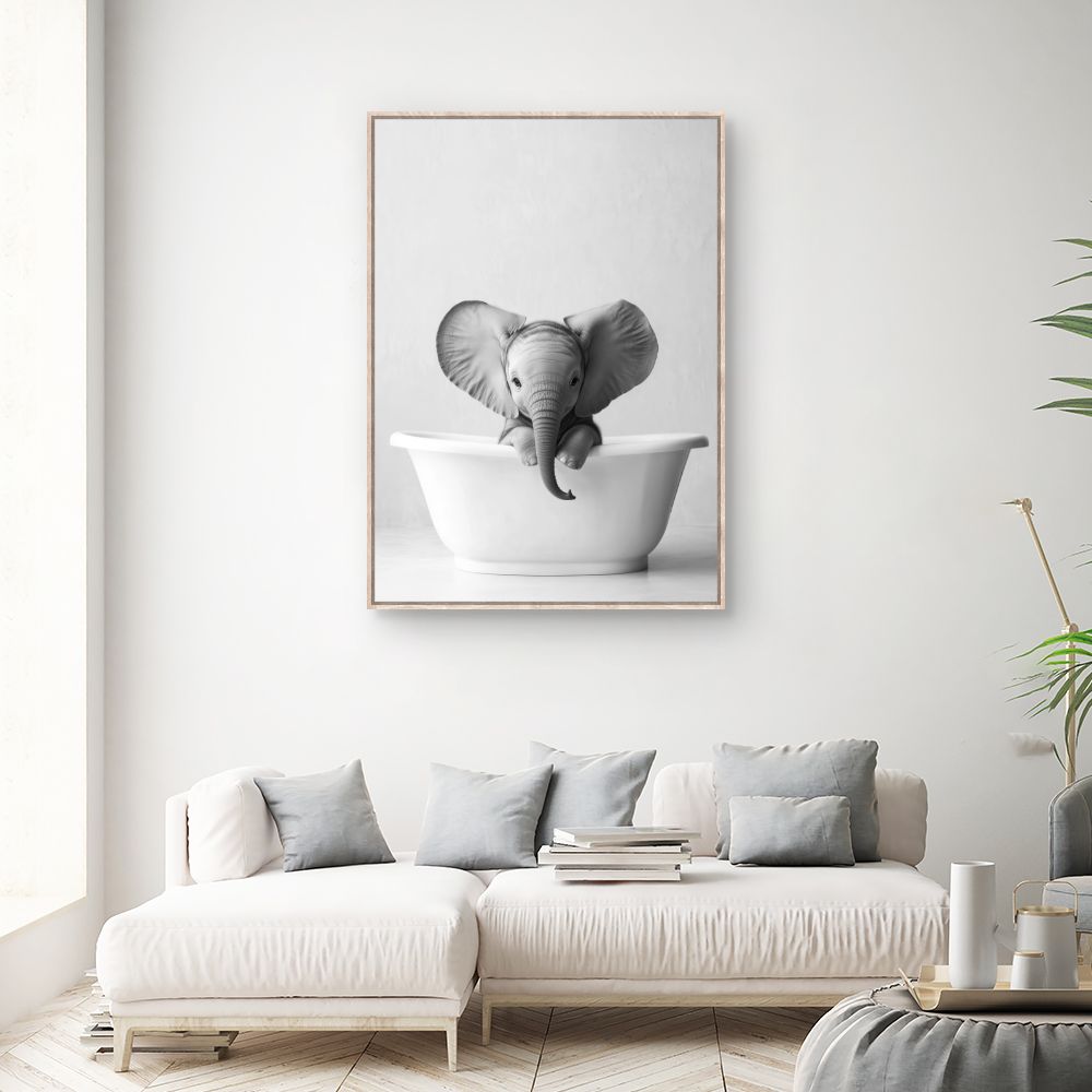 Toile "Adorable éléphant"