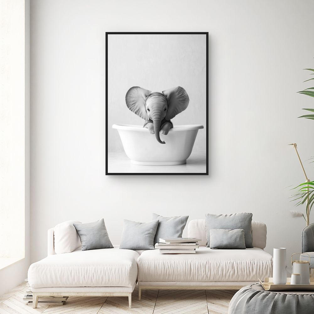 Toile "Adorable éléphant"