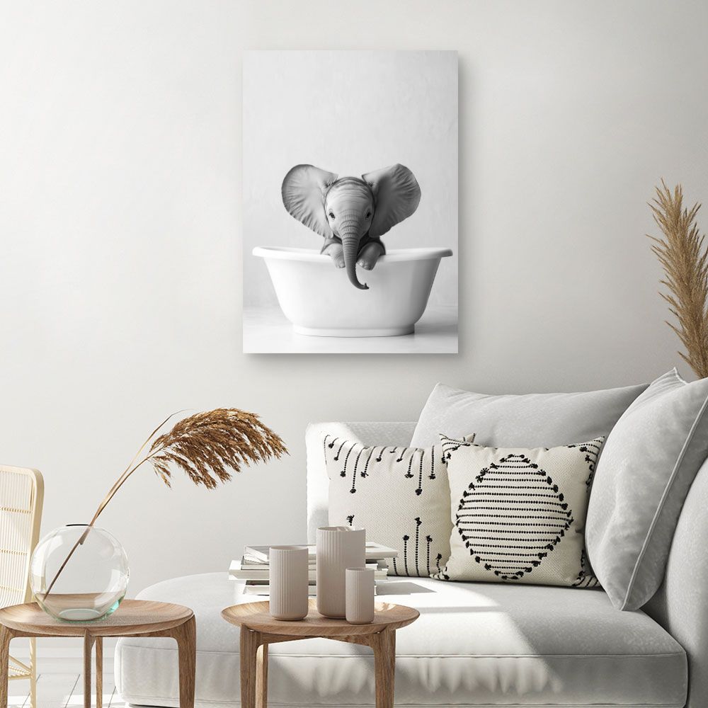 Toile "Adorable éléphant"