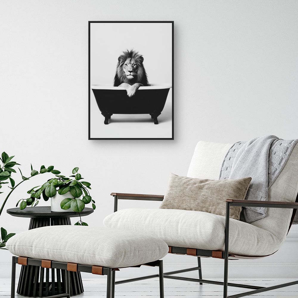 Toile "Lion majestueux relax"