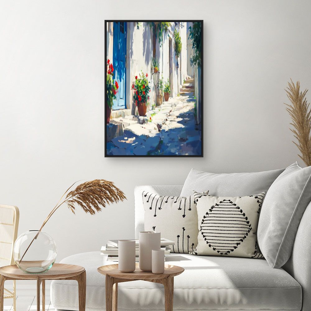 Toile "Ruelle méditerranéenne"