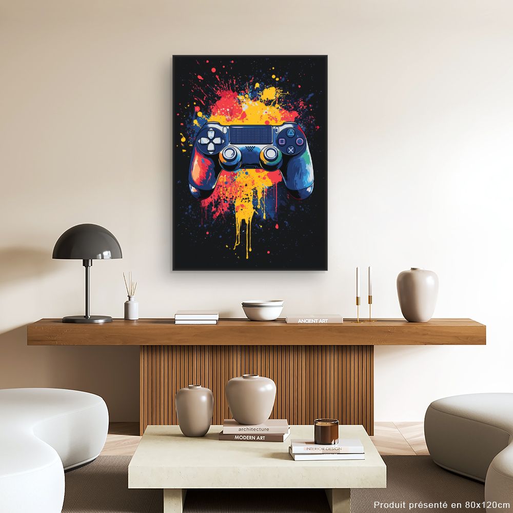 Toile "Explosion de couleurs"