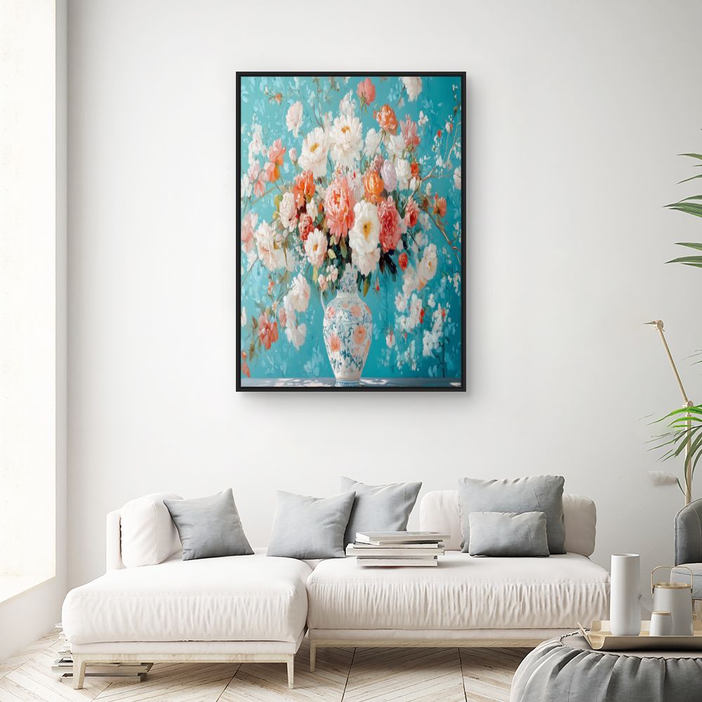 Toile "Bouquet floral luxuriant"