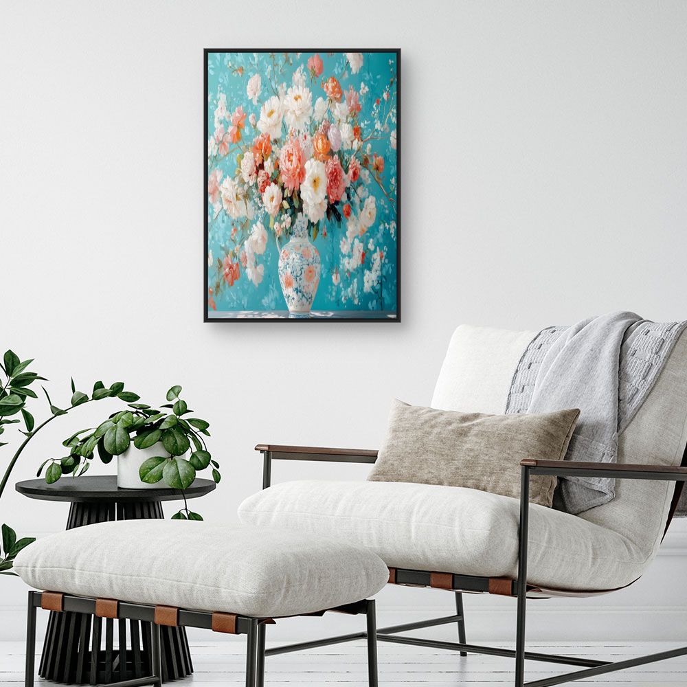 Toile "Bouquet floral luxuriant"
