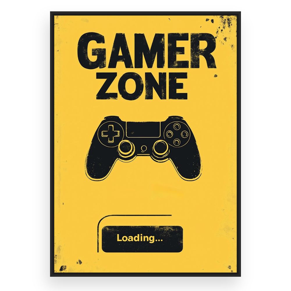 Toile Zone de jeu – toile cadre noir (slide 3)