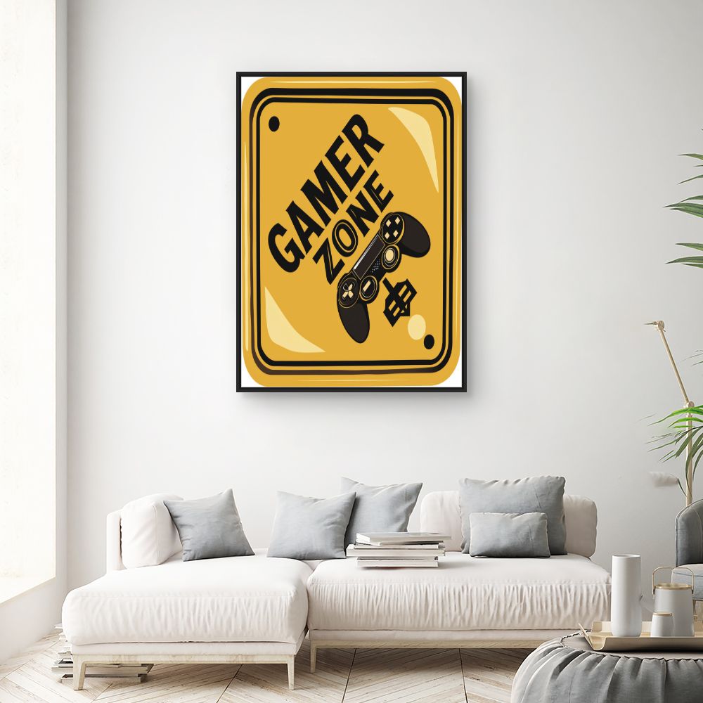 Toile "Gamer dynamique"