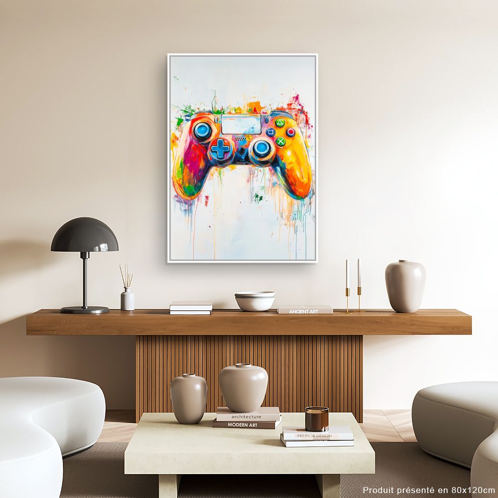 Toile "Manette vibrante"