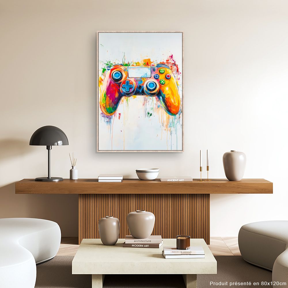 Toile "Manette vibrante"