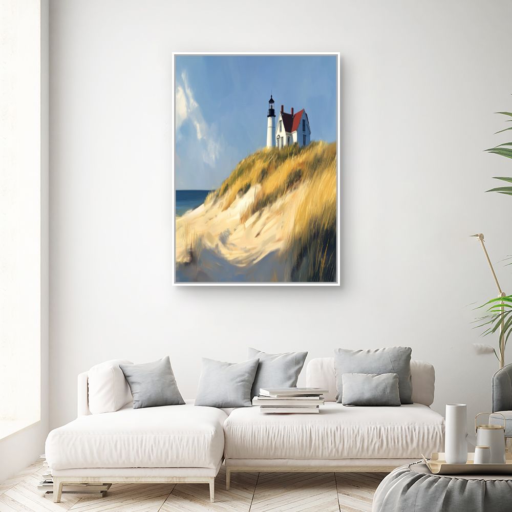 Toile "Phare côtier paisible"
