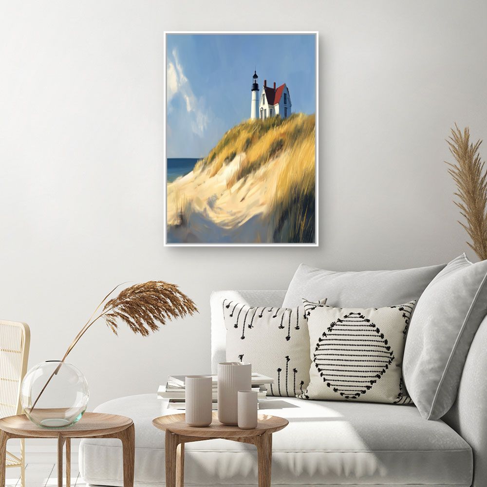 Toile "Phare côtier paisible"