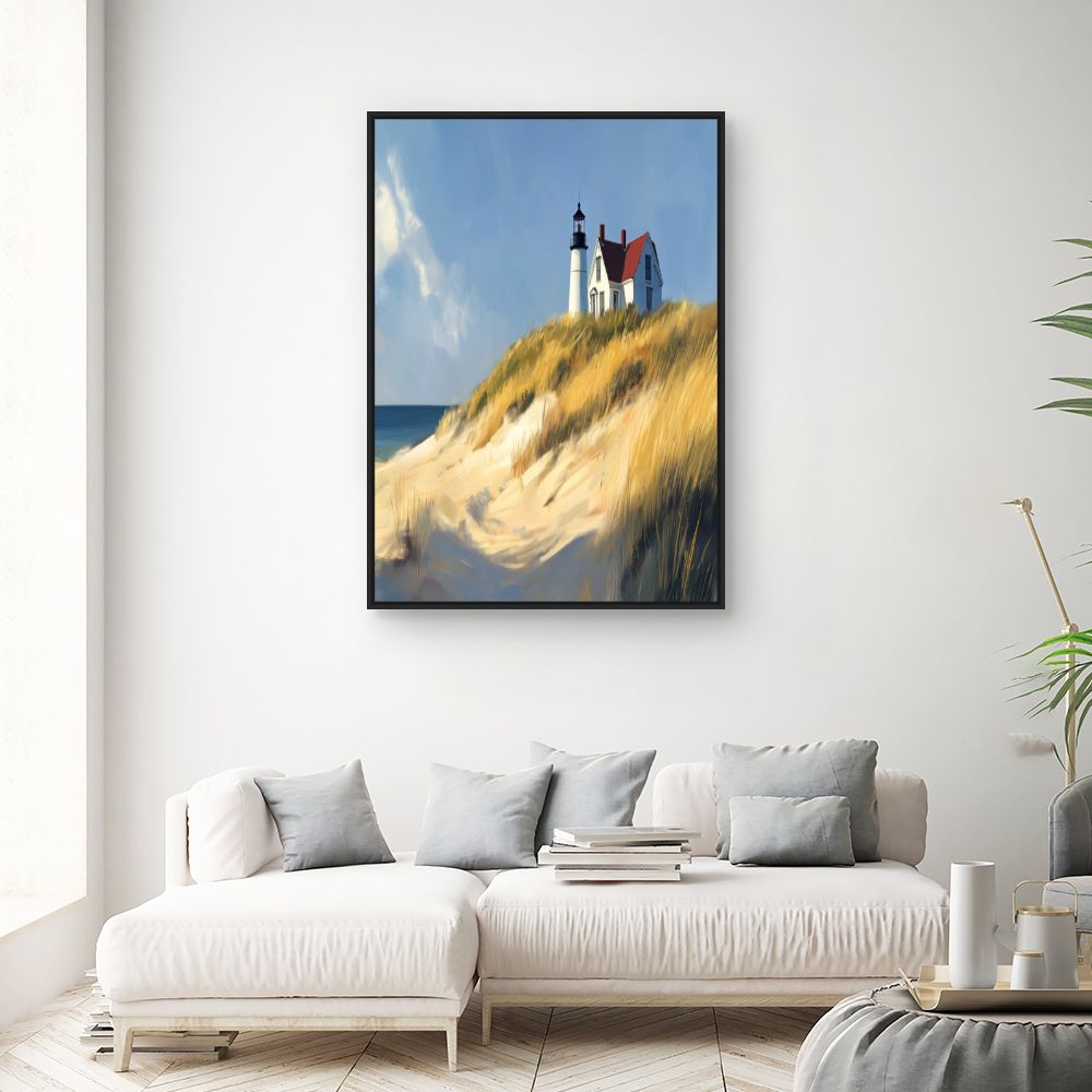 Toile "Phare côtier paisible"