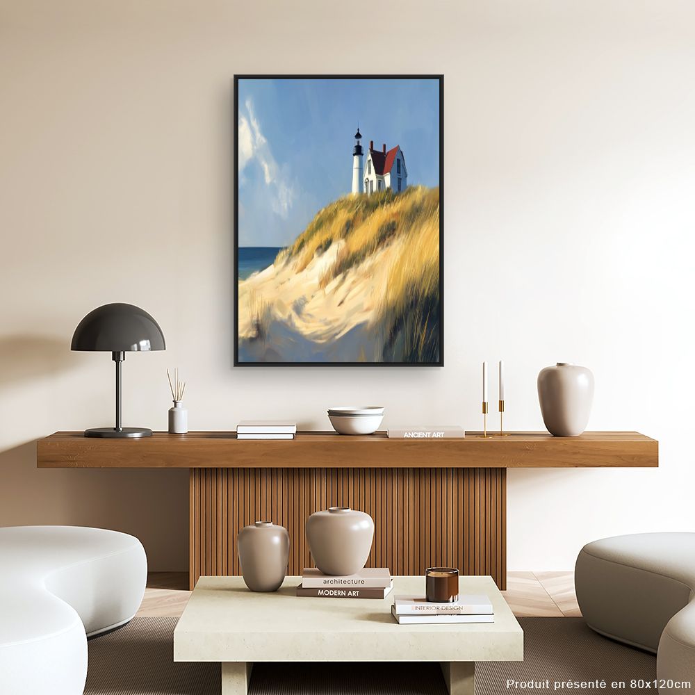 Toile "Phare côtier paisible"