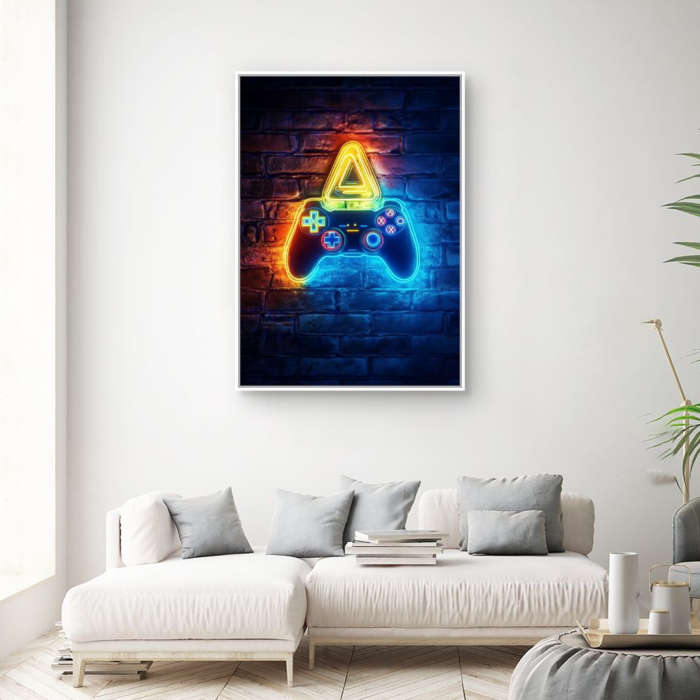 Toile "Lumières de gamer"