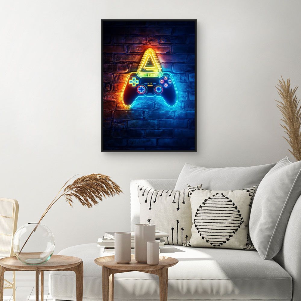 Toile "Lumières de gamer"