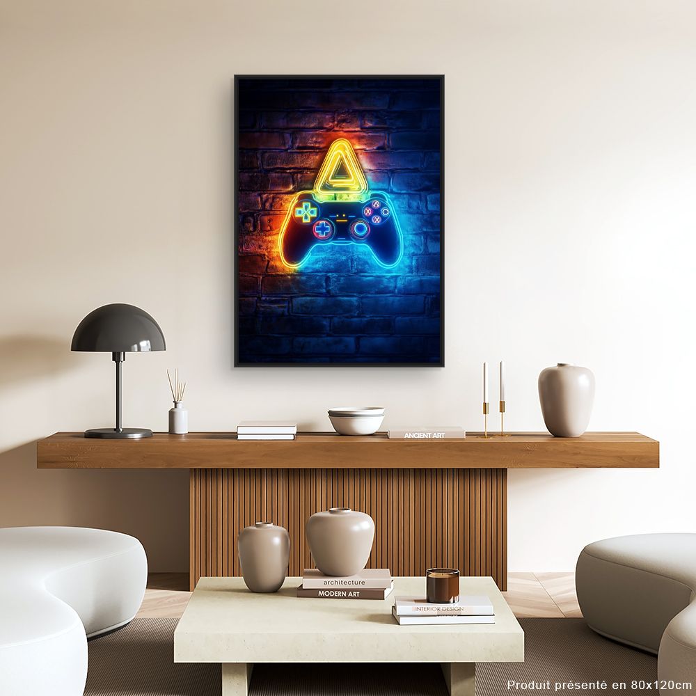 Toile "Lumières de gamer"