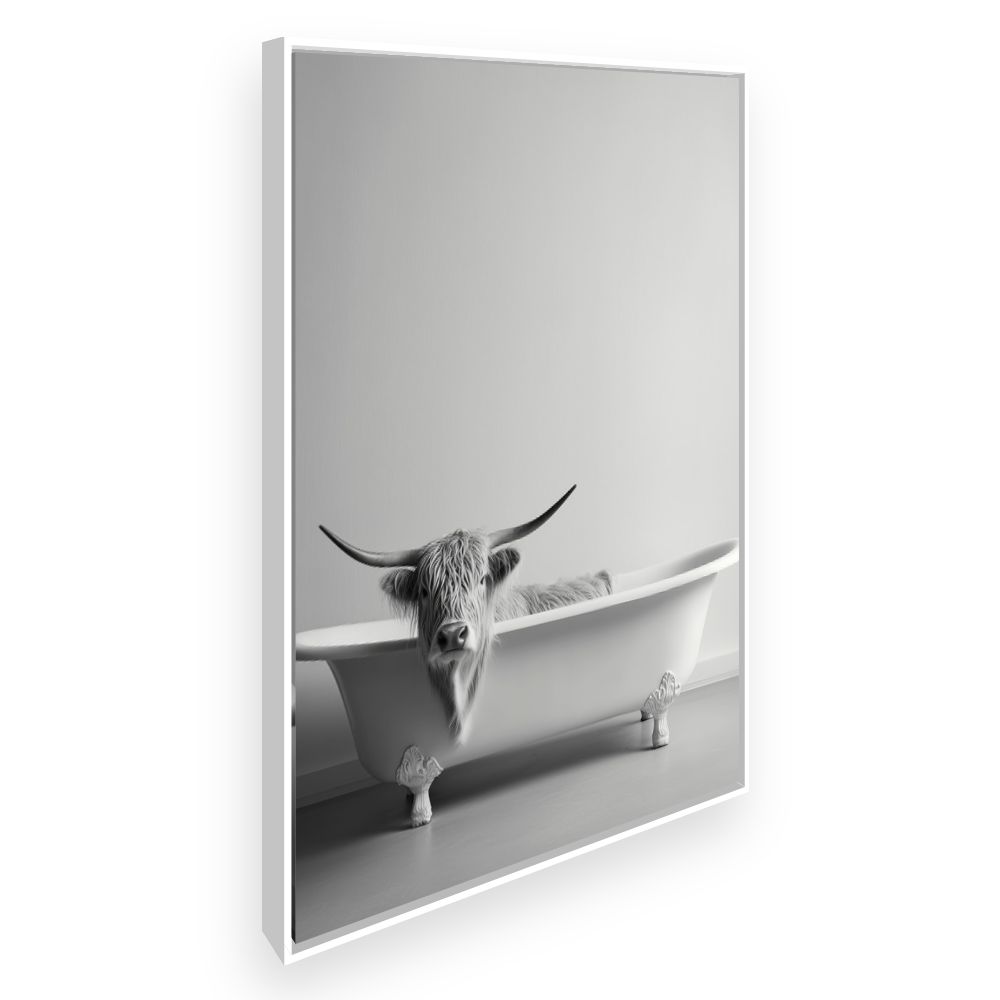 Toile Bain insolite – toile cadre blanc (slide 2)