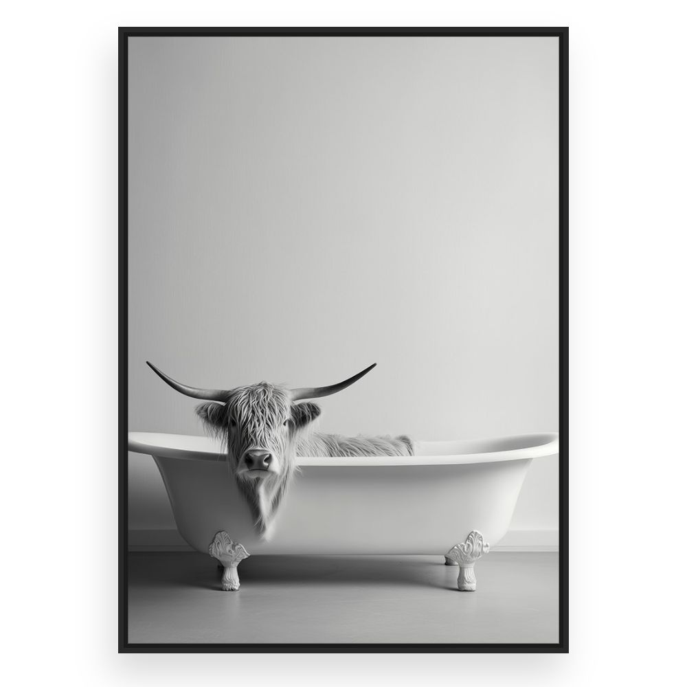 Toile Bain insolite – toile cadre noir (slide 3)
