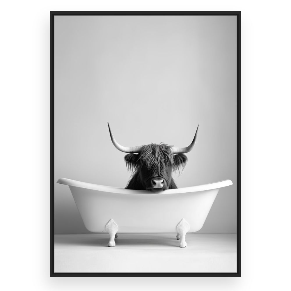 Toile Bain insolite – toile cadre noir (slide 3)