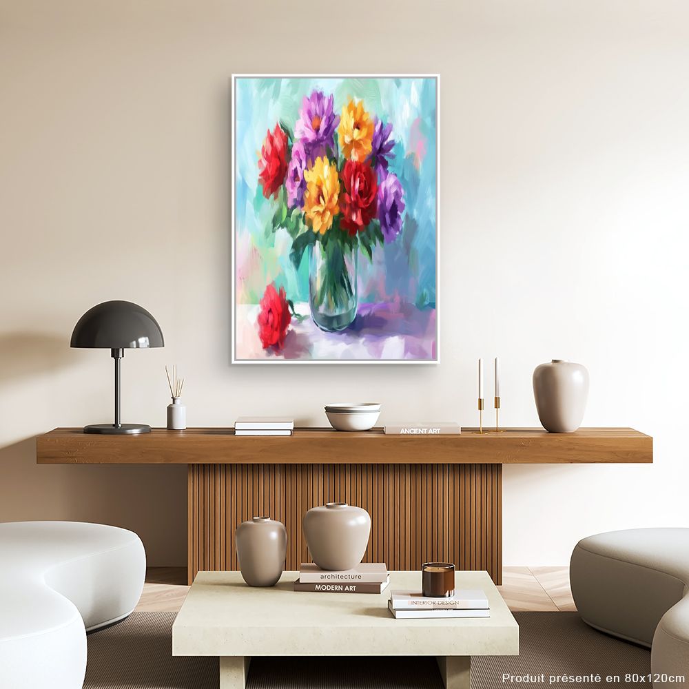 Toile "Bouquet éclatant"