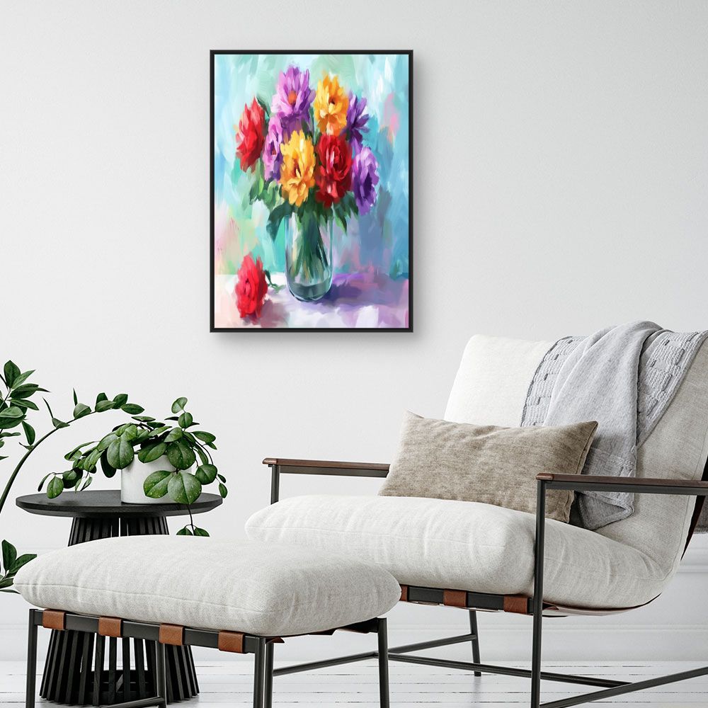Toile "Bouquet éclatant"