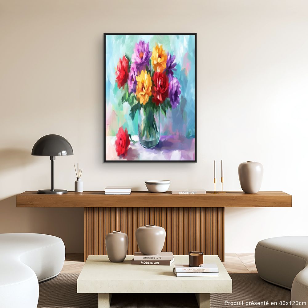 Toile "Bouquet éclatant"