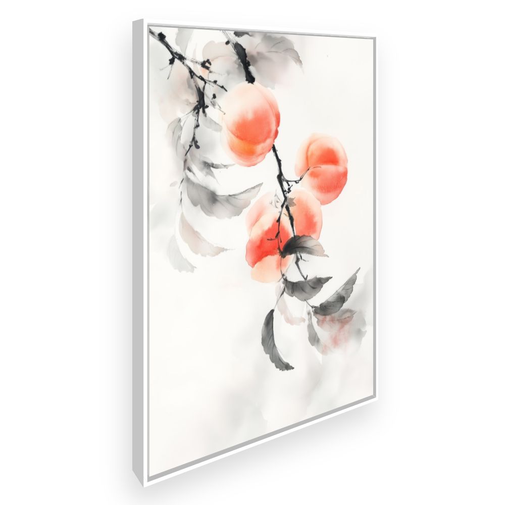 Toile Branchages délicats – toile cadre blanc (slide 2)