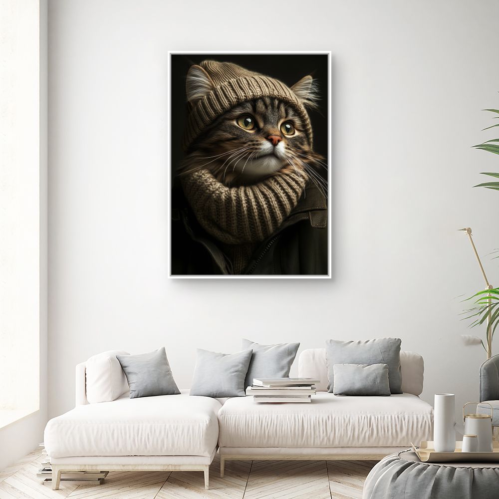 Toile "Chat élégant"